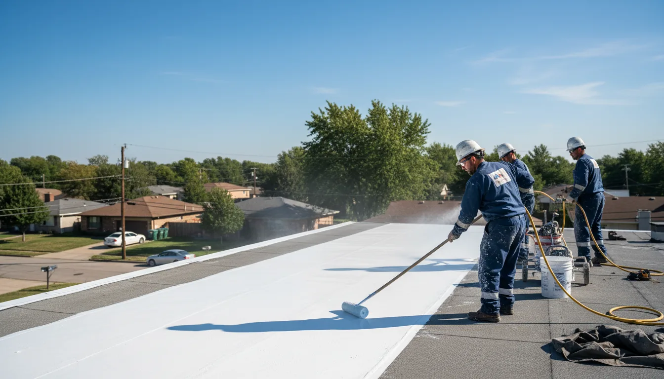 Commercial roof coating in Fentress, TX near me
